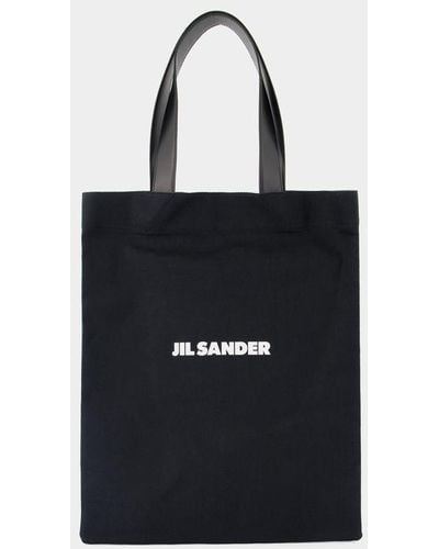 Jil Sander Book Tote Shopper Bag - Black