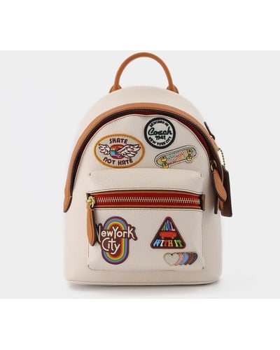 COACH Pride Patches Charter Backpack 18 - Natural