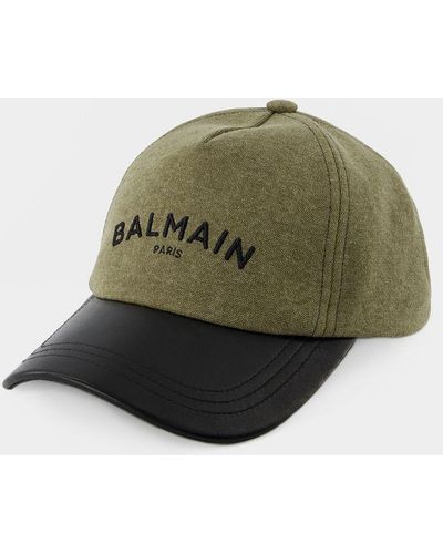 Balmain Logo Hat - Green
