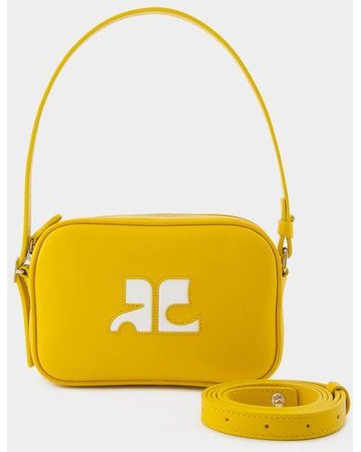 Courreges Slim Camera Bag - Yellow