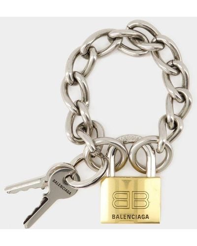 Balenciaga Locker Bracelet - Metallic