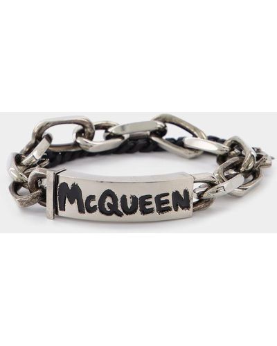 Alexander McQueen Graffiti Bracelet - Metallic