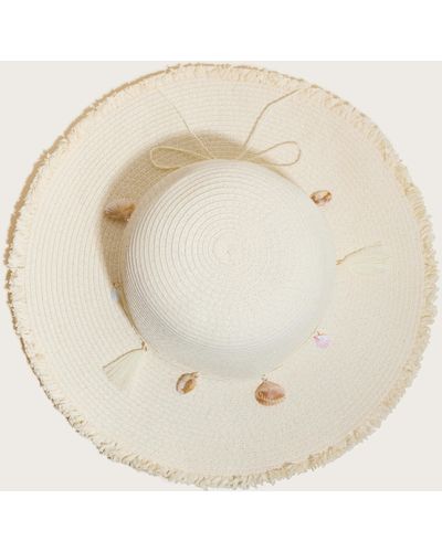 Monsoon Shell Band Straw Hat - Natural