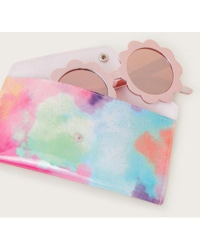 Monsoon Flower Sunglasses With Case - Pink