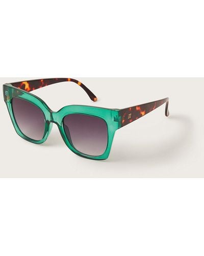 Monsoon Colour Block Tortoiseshell Sunglasses - Blue
