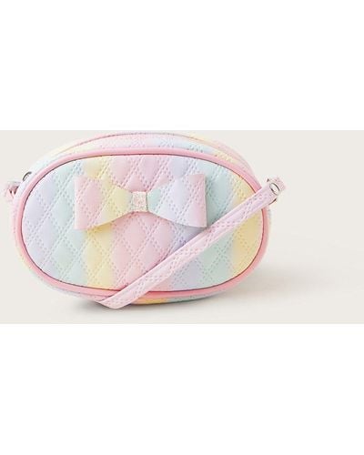 Monsoon Rainbow Quilted Bag - Pink