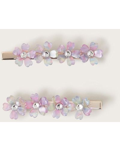 Monsoon 2-pack Ombre Flower Clips - Natural