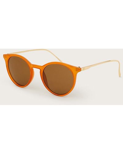 Monsoon Rounded Sunglasses - Natural