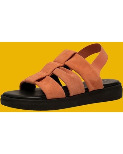 Monsoon Shoe The Bear Suede Sandals Orange - Yellow