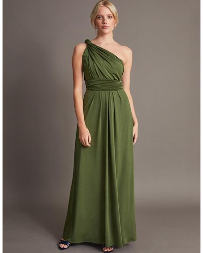 Monsoon Thea Multiway Bridesmaid Dress Green