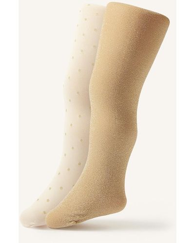 Monsoon Baby Sparkle And Glitter Spot Tight Twinset Gold - Natural