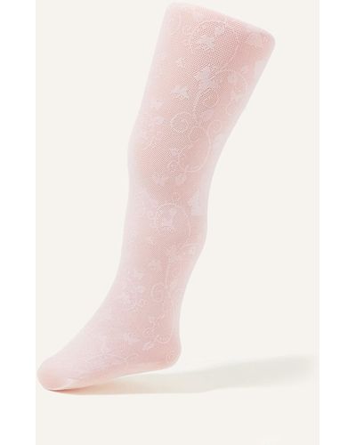 Monsoon Baby Butterfly Lace Tights Pink
