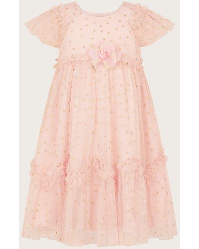 Monsoon Baby Issey Rose Dress Pink