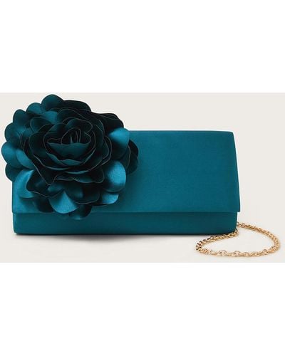 Monsoon Corsage Occasion Bag Blue