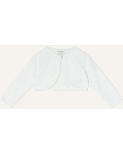 Monsoon Baby Lace Cardigan Ivory - Natural