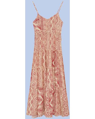 Monsoon Sandra Slip Dress Cream in Natural | Lyst UK