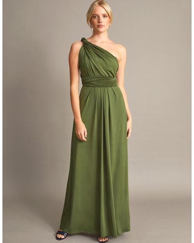 Monsoon Thea Multiway Bridesmaid Dress Green