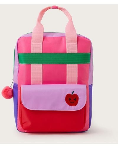 Monsoon Colourblock Backpack - Pink