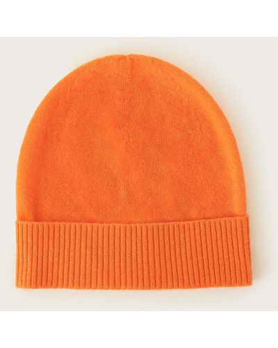 Monsoon Coni Cashmere Beanie Hat Orange