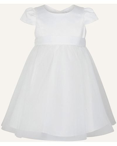 Monsoon Baby Tulle Skirt Bridesmaid Dress Ivory - White
