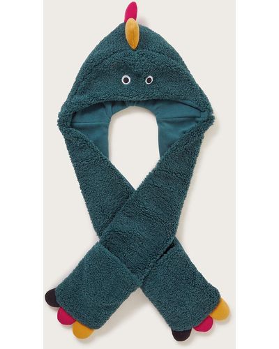 Monsoon Dino All-in-one Scarf Green - Blue