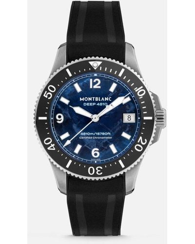 Montblanc Iced Sea 0 Oxygen Deep 4810 - Wrist Watches - Black