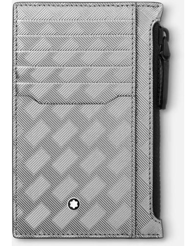 Montblanc Extreme 3.0 Card Holder 8cc With Zippered Pocket - Card Cases - Grey