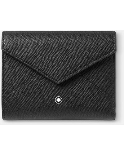 Montblanc Sartorial Trio Wallet 6cc - Compact Wallets - Black