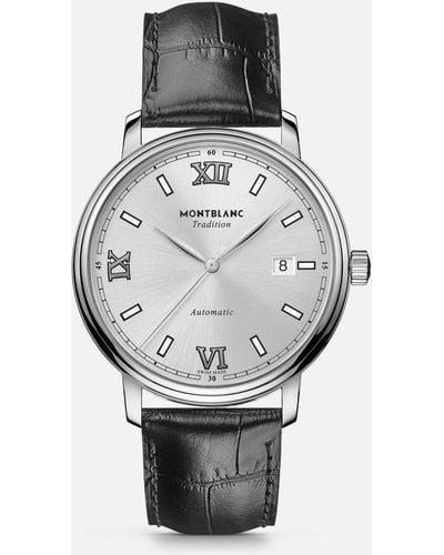 Montblanc Tradition Automatic Date 40 Mm - Mettallic