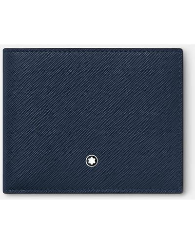Montblanc Sartorial Brieftasche 6 Cc - Blau