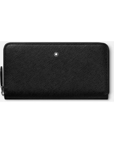 Montblanc Sartorial Wallet 12cc Zip Around - Black