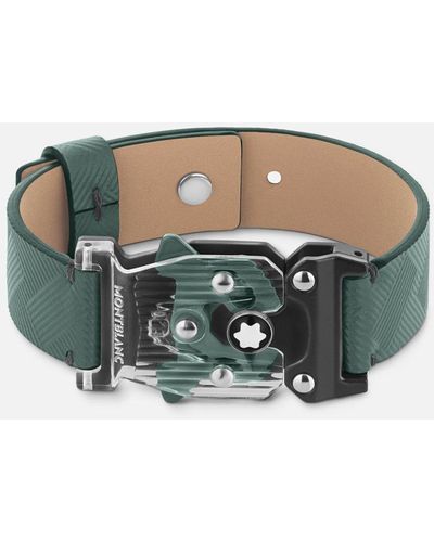 Montblanc Bracelet With M_lock Closing Extreme 3.0 Collection Pewter - Green