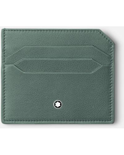 Montblanc Soft Card Holder 6cc - Card Cases - Green