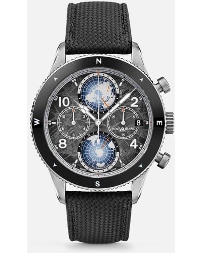 Montblanc 1858 Geosphere Chronograph 0 Oxygen The 8000 Limited Edition - Black