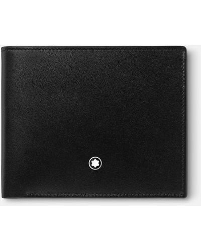 Montblanc Meisterstück Brieftasche 6 Cc Mit 2 Sichtfächern - Schwarz