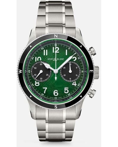 Montblanc 1858 Automatic Chronograph 0 Oxygen - Wrist Watches - Green