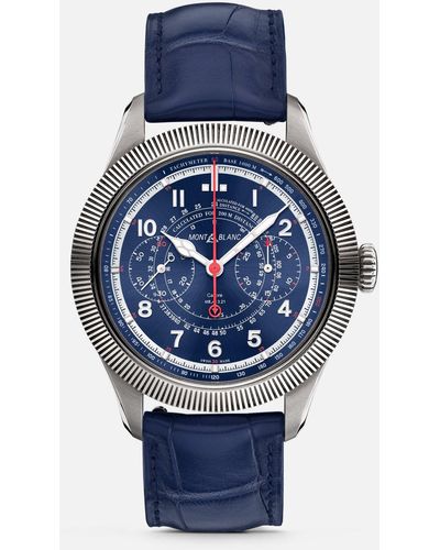 Montblanc 1858 The Unveiled Timekeeper Minerva Limited Edition - Blau