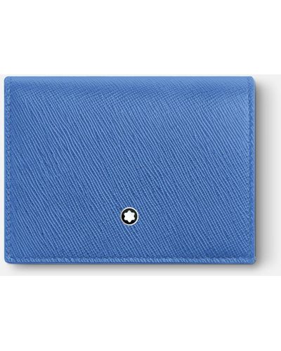 Montblanc Portefeuille Continental Nano Format Sartorial - Bleu