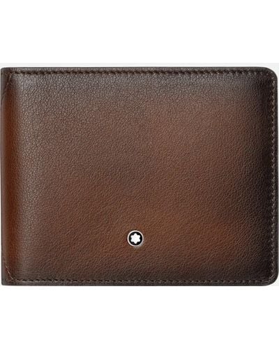 Montblanc Brieftasche 4 Cc Mit Geldclip - Braun