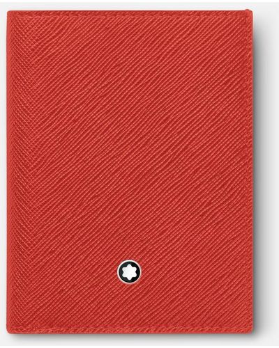 Montblanc Sartorial Mini Wallet 4cc - Compact Wallets - Red