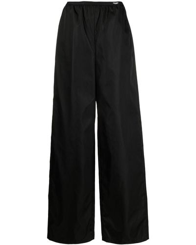 Prada Re-nylon Wide-leg Trousers - Black