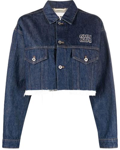 Miu Miu Jean and denim jackets for Women | Online Sale up to 34