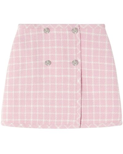 Versace Check Skirt - Pink