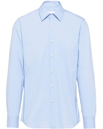 Prada Cotton Poplin Shirt - Blue