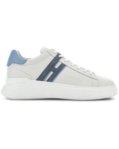 Hogan Lace-up Leather Trainers - White