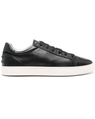 Tod's Low-top Leather Trainers - Black