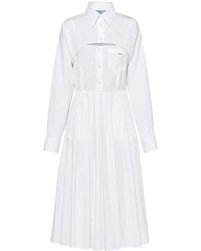 Prada Poplin Dress - White