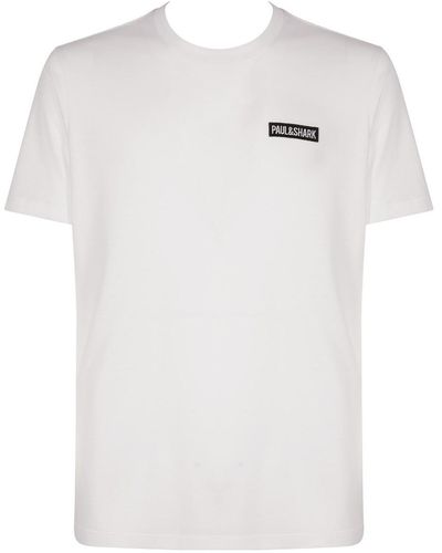 Paul & Shark Embroidered Logo T-shirt - White