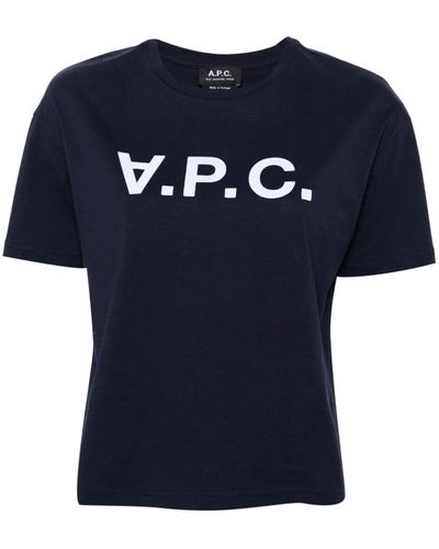 A.P.C. Vpc Colour H T-Shirt - Blue