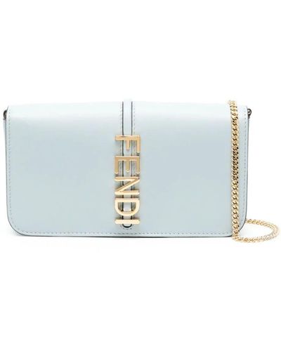 Fendi Wallet On Chain Graphy Bags - Blue